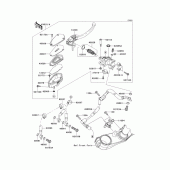 Схема вузла: Передній гальмівний циліндр Kawasaki ZG1400 Concours 14