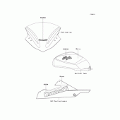 Схема вузла: Decals(white)(aef) для Kawasaki EX300 Ninja 300