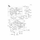 Схема вузла: Масляний піддон для Kawasaki ZX1100 GPZ1100