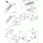 Схема узла: Руль & Пульт управления рулевой для Kawasaki ZX750 Ninja ZX-7R