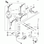 Схема вузла: Замок запалювання для Kawasaki ZR750 ZR-7