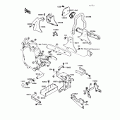 Схема узла: Батарейный отсек для Kawasaki VN1500 Vulcan 88