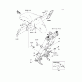Схема вузла: Переднє крило для Kawasaki ZX1400 ZZR1400 ABS