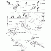 Схема вузла: Ignition switch/locks/reflectors для Kawasaki VN1700 Vulcan 1700 Voyager