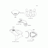 Схема вузла: Decals(green)(p8f) для Kawasaki ZX600 Ninja ZX-6R