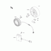 Схема вузла: Генератор для Kawasaki EN500 Vulcan 500