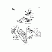 Схема узла: Стоп сигнал для Kawasaki EX400 Ninja 400R