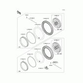 Схема вузла: Шини(1/2) для Kawasaki KX85 KX85-II