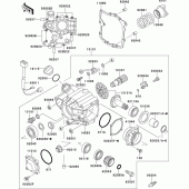 Схема вузла: Front bevel gear(1/3) для Kawasaki ZG1000 1000GTR