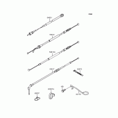 Схема узла: Тросики для Kawasaki ZX900 GPZ900R