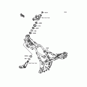 Схема вузла: Рульова колонка для Kawasaki EX250 Ninja 250
