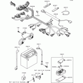 Схема узла: Электрооборудование для Kawasaki VN1500 VN1500 Classic