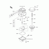 Схема вузла: Комплектуючі карбюратора для Kawasaki EN500 Vulcan 500 LTD