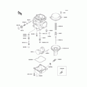 Схема узла: Карбюратор parts(1/2) для Kawasaki EX250 ZZR250