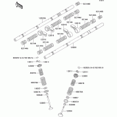 Схема вузла: Клапан(и)(1/2) для Kawasaki ZX1100 GPZ1100