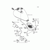 Схема вузла: Fuel Evaporative System(CA) для Kawasaki VN900 Vulcan 900 Classic LT