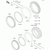 Схема вузла: Шини для Kawasaki KLE500
