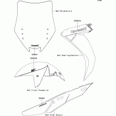 Схема узла: Наклейки для Kawasaki ZG1400 1400GTR ABS