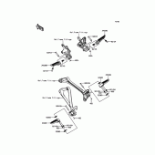 Схема вузла: Підніжки для Kawasaki ZX1000 Ninja ZX-10R ABS