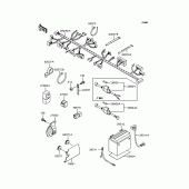 Схема вузла: Електроустаткування для Kawasaki BN125 Eliminator