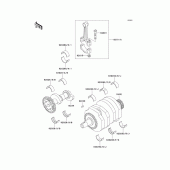Схема узла: Коленчатый вал для Kawasaki KLE250 Anhelo