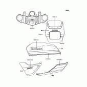 Схема вузла: Наклейки (Червоний ZR400-E5) для Kawasaki ZR400 ZRX