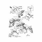 Схема вузла: Крило для Kawasaki ZR800 Z800 ABS