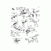 Схема узла: Выхлопная система для Kawasaki ZX600 Ninja ZX-6R