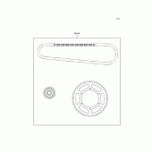 Схема узла: Цепное звено для Kawasaki ZX600 Ninja ZX-6