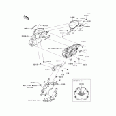 Схема вузла: Облицювальні елементи для Kawasaki ZR750 Z750