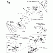 Схема вузла: Поворотники для Kawasaki ZX1400 ZZR1400 ABS