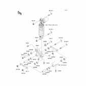 Схема узла: Задняя подвеска для Kawasaki ZX600 Ninja ZX-6RR