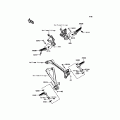 Схема узла: Подножки для Kawasaki ZX1000 Ninja ZX-10R ABS