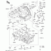 Схема узла: Картер двигателя для Kawasaki ZX750 ZXR750