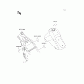 Схема вузла: Інформаційні наклейки для Kawasaki KLX650 KLX650R