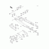 Схема узла: Swing arm(kx500-e1) для Kawasaki KX500