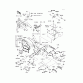 Схема узла: Крепление двигателя для Kawasaki VN1600 VN1600 Mean Streak