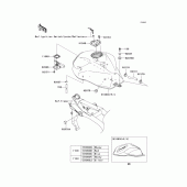 Схема вузла: Паливний бак для Kawasaki ZR750 Z750