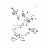 Схема вузла: Масляний насос для Kawasaki KX250/ KX252 KX250F