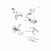 Схема вузла: Інформаційні наклейки для Kawasaki ZX1000 Ninja ZX-10R