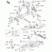 Схема вузла: Кріплення двигуна для Kawasaki ZX1000 Ninja ZX-10R
