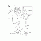 Схема узла: Комплектующие карбюратора для Kawasaki EX250 Ninja 250