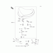 Схема узла: Сиденье для Kawasaki KZ1000 Police