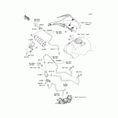 Схема вузла: Fuel evaporative system(ca) для Kawasaki ZX1000 Ninja ZX-10R ABS