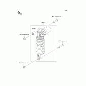 Схема вузла: Амортизатор для Kawasaki ZX900 Ninja ZX-9R