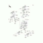 Схема вузла: Підніжки для Kawasaki EJ650 W650