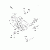 Схема вузла: Gear change drum/shift fork(s) для Kawasaki KX450 KX450F