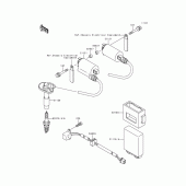 Схема узла: Система зажигания для Kawasaki EX250 Ninja 250