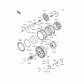 Схема вузла: Зчеплення для Kawasaki ZX1400 ZZR1400 ABS