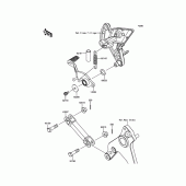 Схема вузла: Лапка гальма для Kawasaki ZR1000 Z1000 ABS